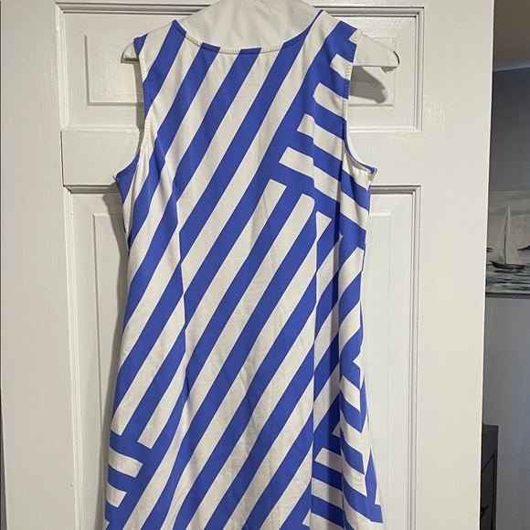 MAHI GOLD Blue and White Dress - Picture 5 of 9